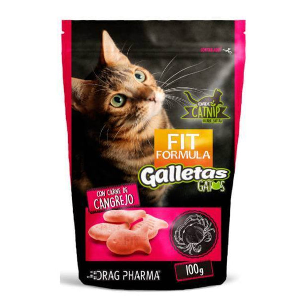 Galletas para Gato Cangrejo con Catnip 100gr - Fit Fórmula