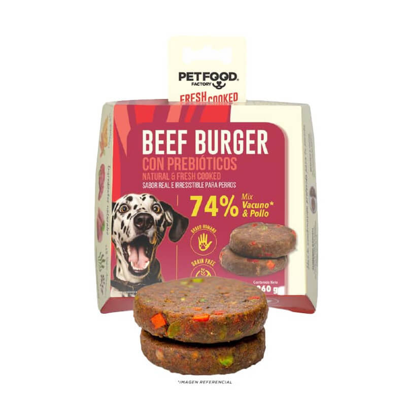 Hamburguesa Para Perro Sabro Vacuno 260 gr
