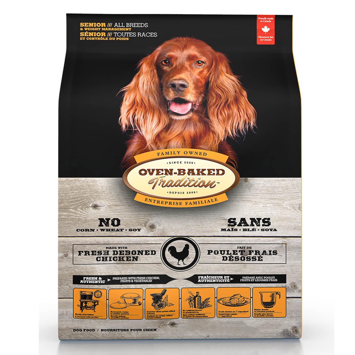 Alimento para Perro 11,3 kg Oven Baked Tradition Senior & Weight - Pollo