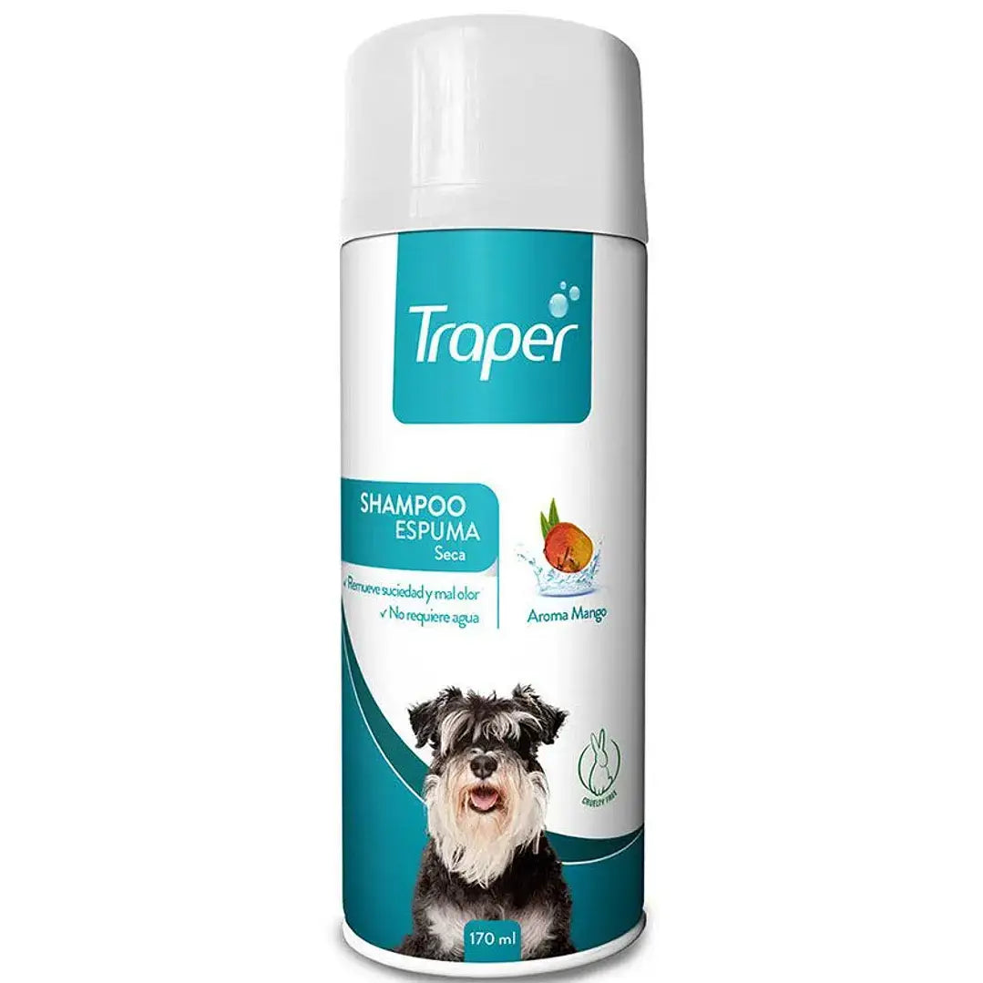 Shampoo para Perro Espuma Seca 170ml - Traper