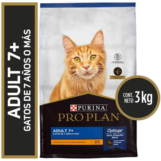 Alimento para Gato Adult 7+ Pro Plan Cat 3 Kg