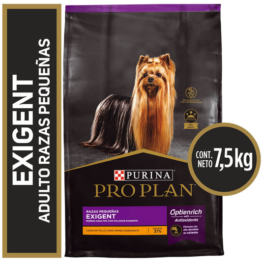 Alimento para Perro Razas Pequeñas Pro Plan Dog Exigent 7,5 Kg