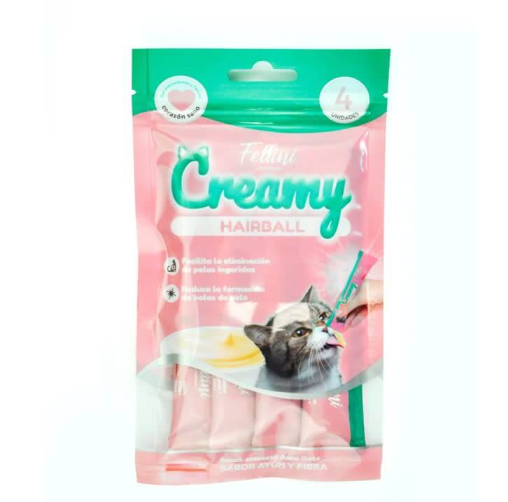 Snack para gatos Creamy Atún y Fibra 60g - Fellini