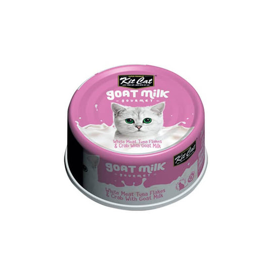 Lata Kit Cat Goat Milk Gourmet - Atún y Cangrejo 70g