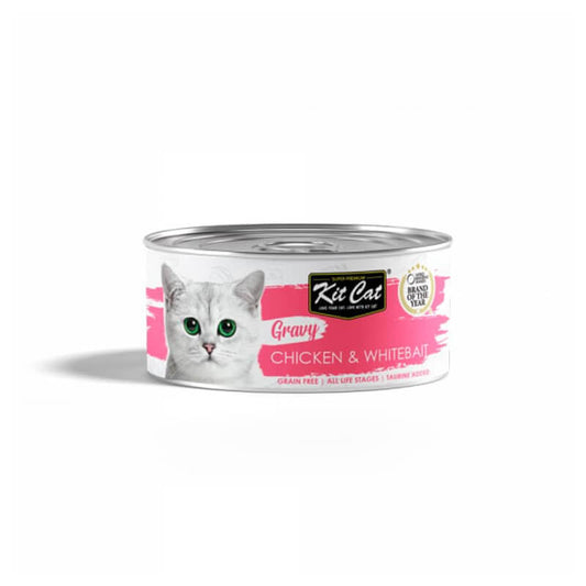 Lata Kit Cat Gravy - Pollo y Whitebait 70g