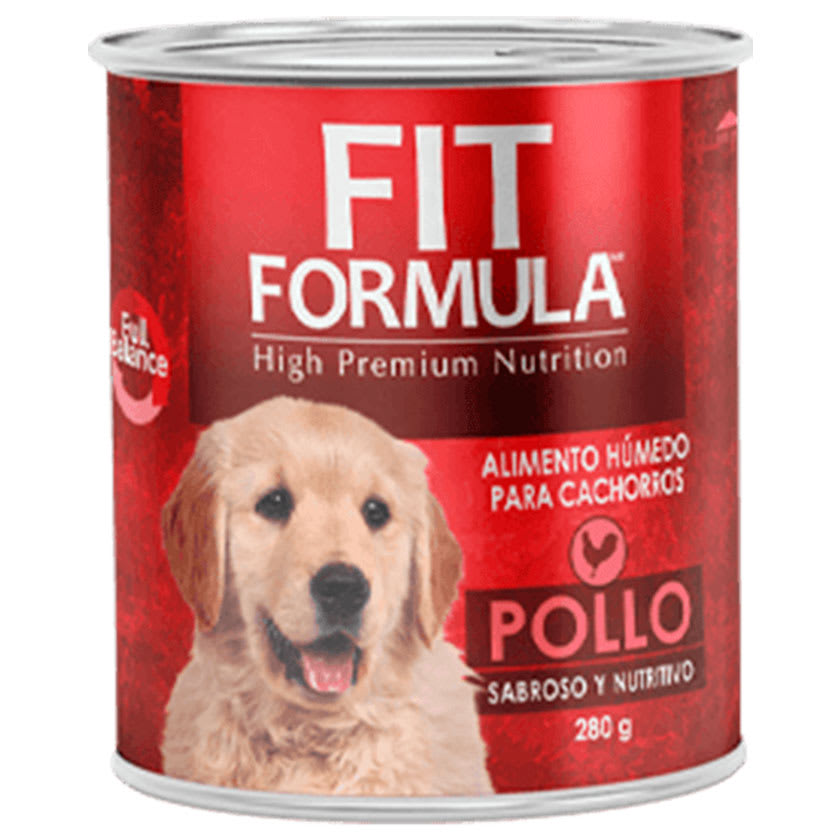 Lata Fit Fórmula Cahorro Pollo 280gr