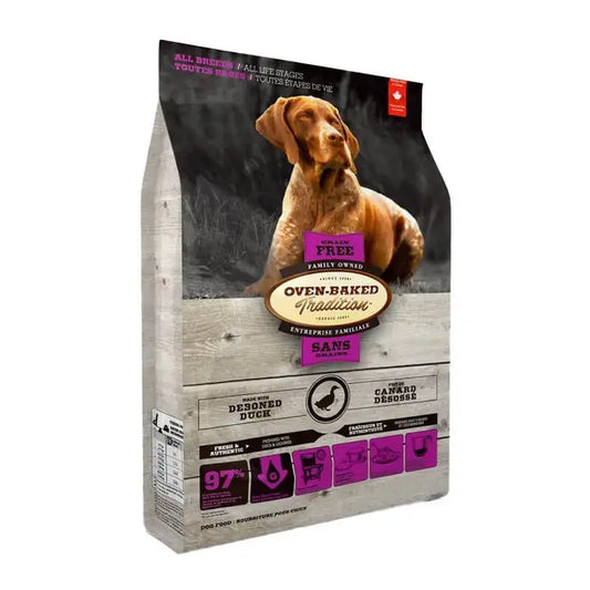 Alimento para 10,43kg Perro Oven Baked Tradition Grain Free- Pato