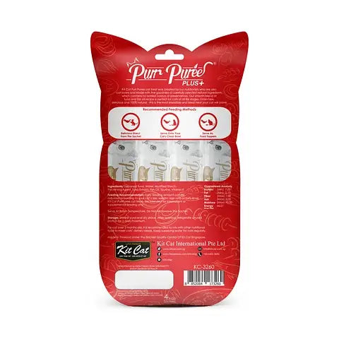 Kit Cat PurrPuree PLUS Atún (4x15g) - Skin & Coat